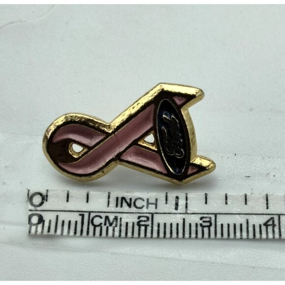 Ford Pink Ribbon Awareness Lapel Pin Breast Cancer Survivor Support - Picture 3 of 4